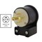 Ac Works Locking Plug, L21-20P, 20 A, 120/208V AC, Three Phase, Black ASEL2120P - alternate 2